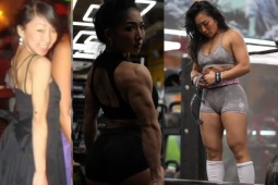 Cô gái "mỏng dính" 34 kg, trở thành nữ VĐV thể hình quyến rũ nhất thế giới