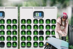 Thay thế xe xăng: Ở nơi người đi xe máy điện chỉ mất 10 giây để thay pin