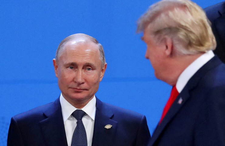 Tổng thống Nga Vladimir Putin và Tổng thống Mỹ Donald Trump. Ảnh: Reuters.