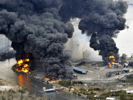 Sự cố ở nhà máy điện hạt nhân Fukushima Daiichi năm 2011. Ảnh: Reuters