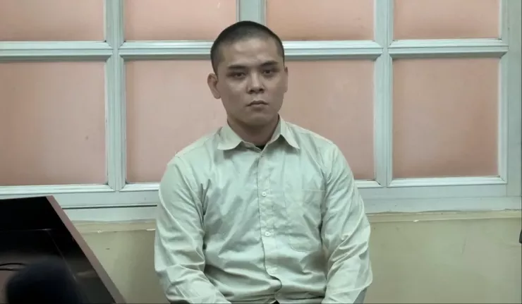 Tưởng Chí Huy tại phiên tòa. Ảnh: SONG MAI