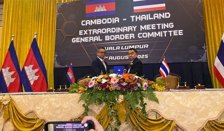 Thái Lan và Campuchia ký thỏa thuận chính thức để kết thúc xung đột biên giới và giảm căng thẳng. (Ảnh: Khmer Times)