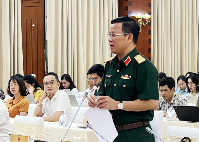 Thiếu tướng Tống Văn Thanh, Phó Cục trưởng Cục Tuyên huấn, Tổng cục Chính trị QĐND Việt Nam.