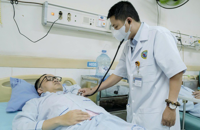 Sau hơn 2 tuần điều trị, anh P. đã được cho xuất viện