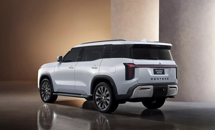 Bản dựng đồ họa Mitsubishi Pajero 2026 của Theottle