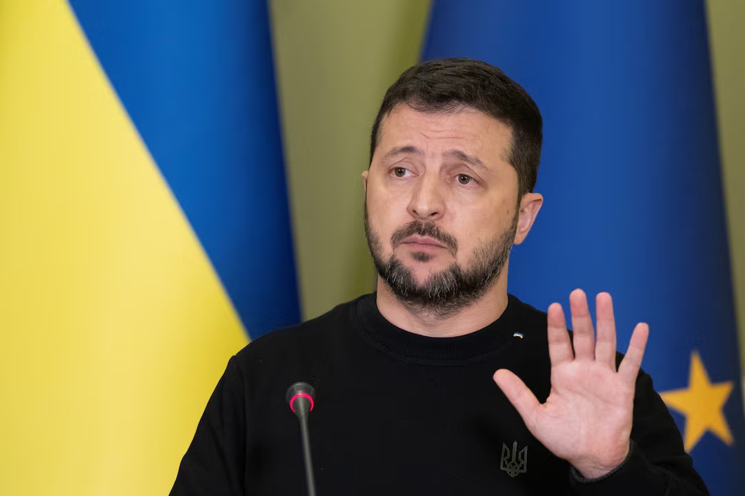 Ông Zelensky bày tỏ sẵn sàng đàm phán với Nga (ảnh: Reuters)