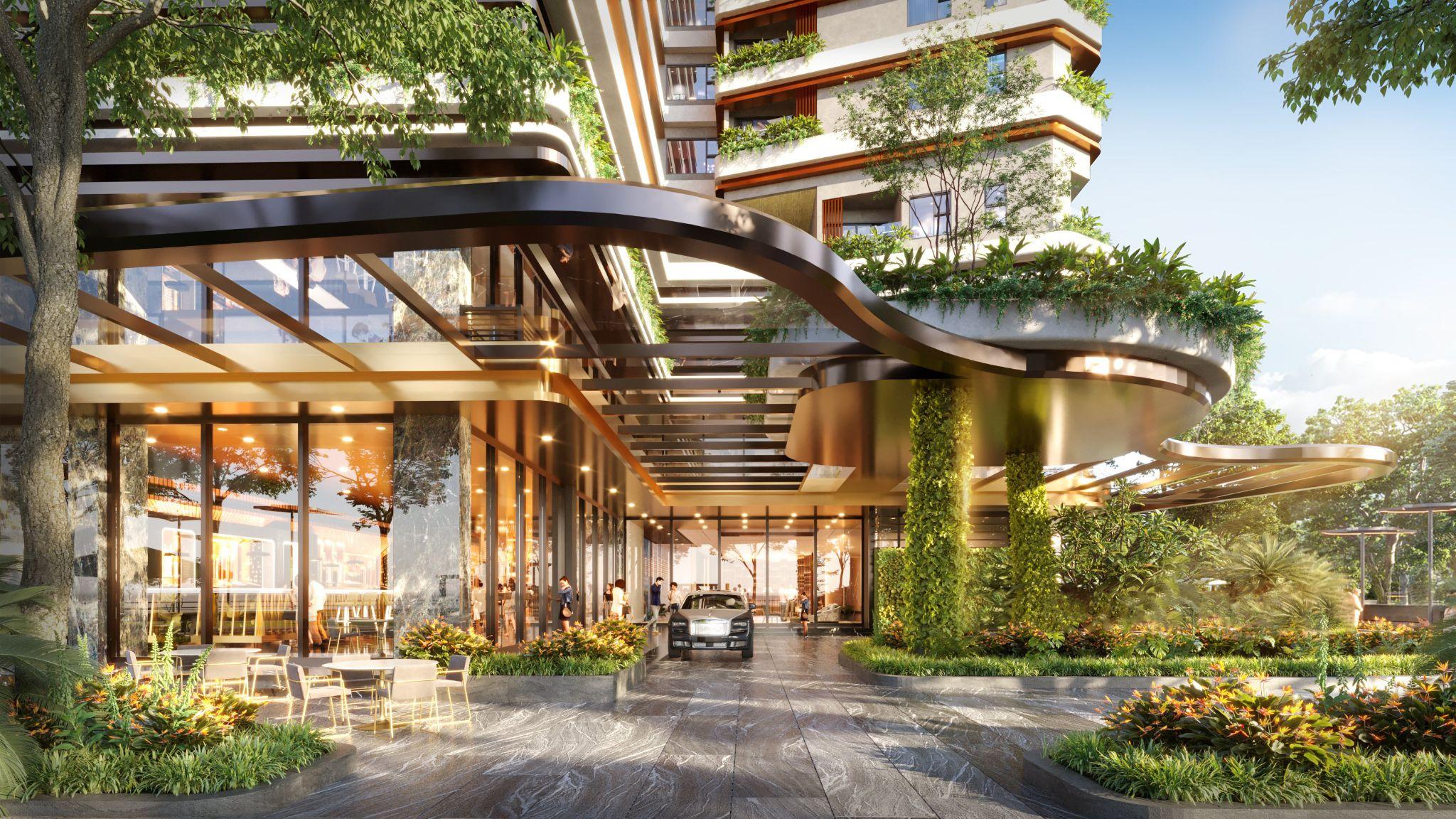 The Infinity được đầu tư hơn 13.000m2 diện tích bãi đậu xe cho cư dân