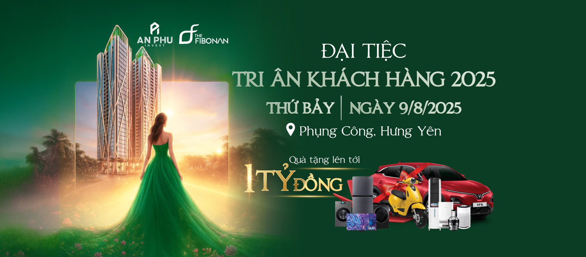 Đại tiệc tri ân khách hàng The Fibonan với tổng giá trị quà tặng đến 1 tỷ đồng