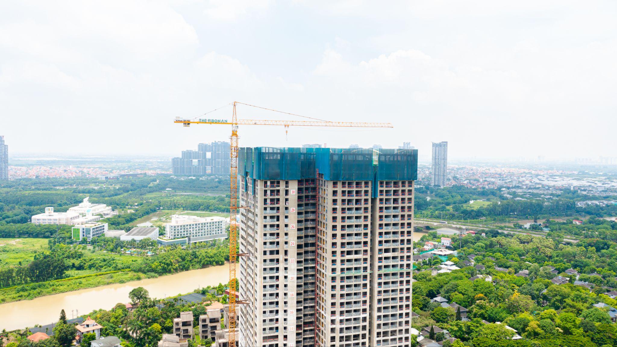The Fibonan đã cất nóc và đang tiến gần tới mốc bàn giao quý I/2026