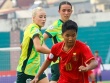 Video bóng đá nữ Myanmar - Australia: Trừng phạt sai lầm, bất ngờ xuất hiện (ASEAN Cup)