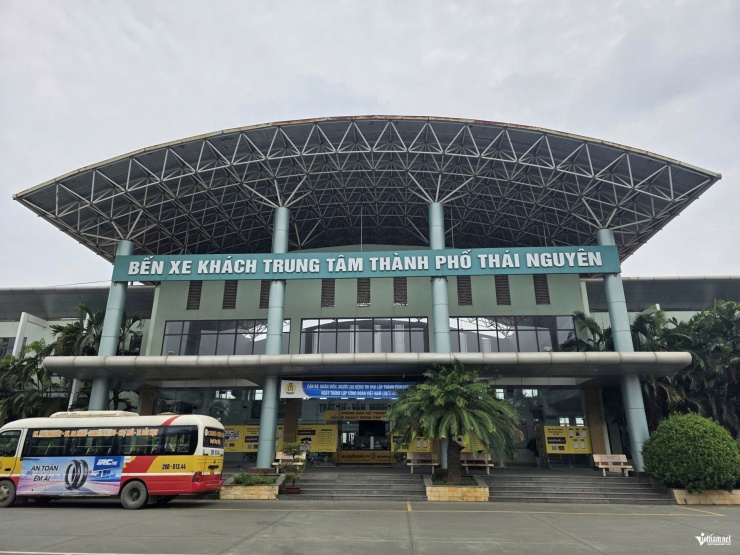 Bến xe khách Trung tâm TP Thái Nguyên.
