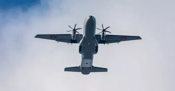 Theo kế hoạch, máy bay sẽ giữ đội hình 1-2-1, đồng tốc và cự ly khi bay qua lễ đài tại Quảng trường Ba Đình. Ảnh: VŨ QUANG ANH