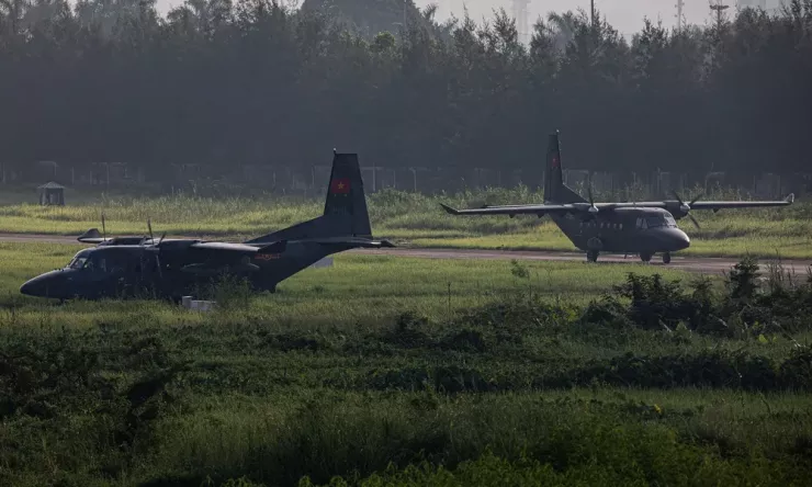 Ba sân bay được bố trí làm điểm cất cánh, hạ cánh là Hòa Lạc, Gia Lâm (Hà Nội) và Kép (Bắc Ninh). Ảnh: VŨ QUANG ANH