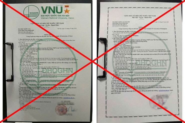 Đại học Quốc gia Hà Nội cảnh báo về hiện tượng mạo danh để lừa đảo trúng tuyển - 1