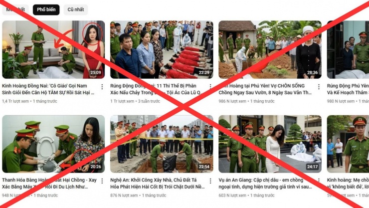 Video sử dụng hình ảnh, giọng đọc AI.