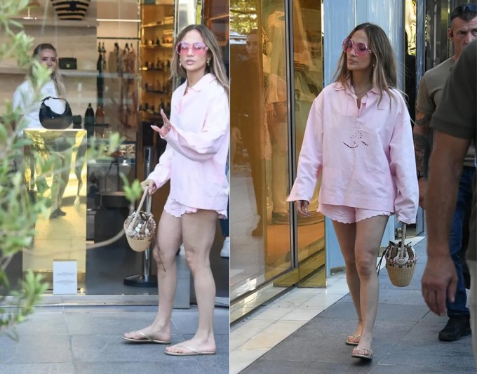 Jennifer Lopez trong buổi mua sắm ở Istanbul, Thổ Nhĩ Kỳ. Ảnh: Haberler.com