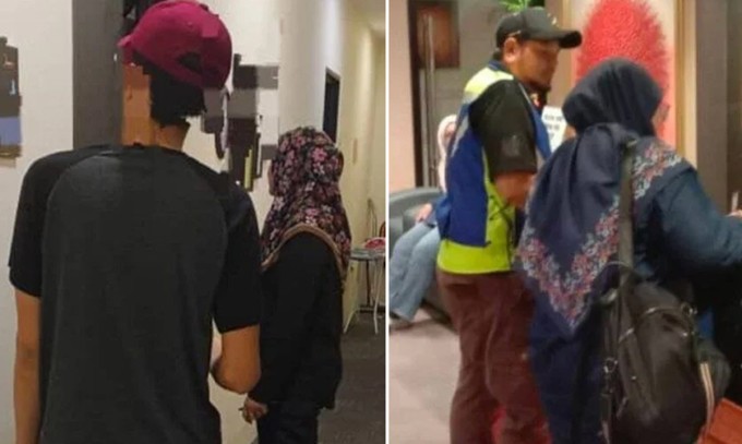 Vụ ngoại tình bị phát hiện ở một khách sạn tại Muar, Johor, Malaysia hôm 7/8. Ảnh: JAINJ