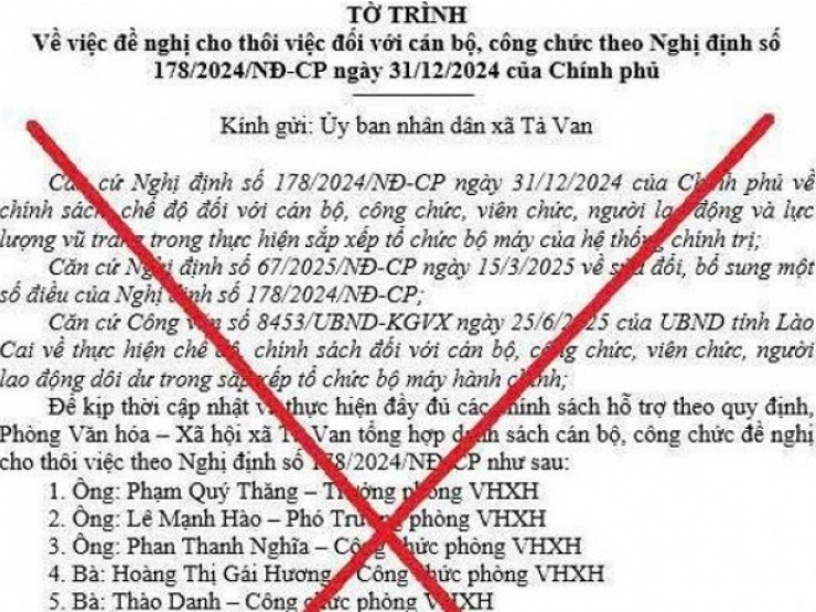 Thực hư tờ trình cho thôi việc 9 cán bộ khiến dư luận xôn xao