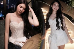 Con gái út MC Quyền Linh khoe dáng kiều nữ trưởng thành, sắc sảo tuổi 17