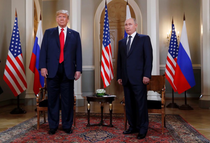 Tổng thống Mỹ Donald Trump và Tổng thống Nga Vladimir Putin. Ảnh: Reuters.
