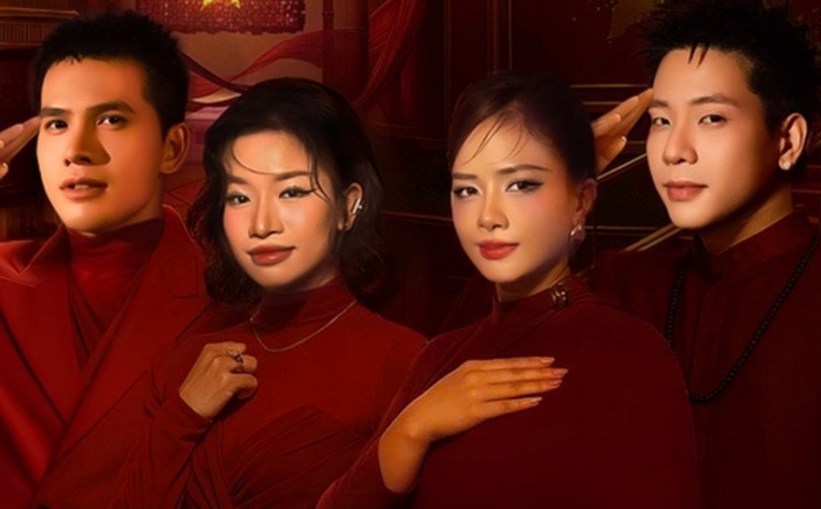 Bốn giọng ca góp mặt trong MV. 