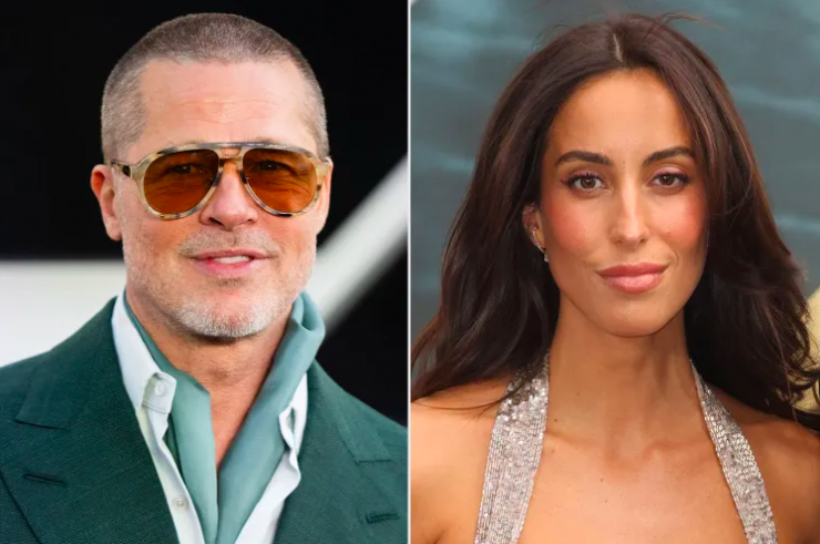 Bạn gái kém 27 tuổi và Brad Pitt. Ảnh: People