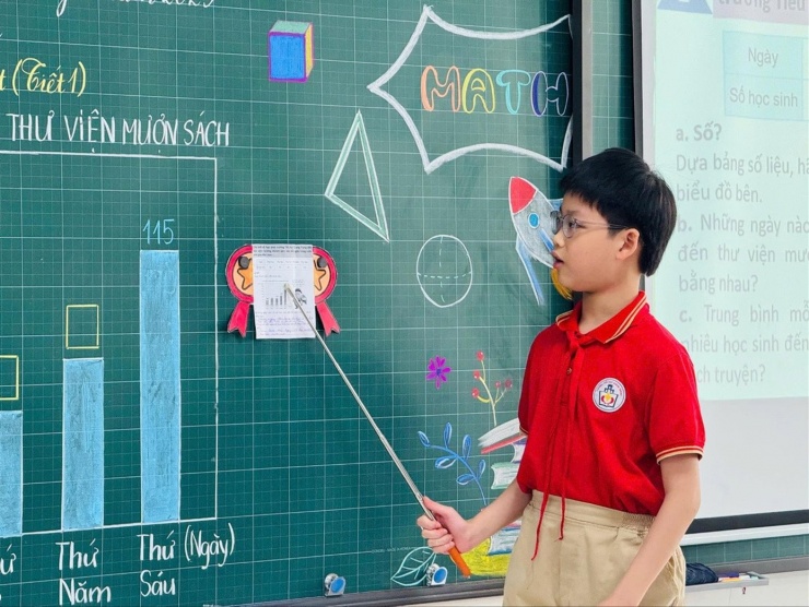 Học sinh tại Hà Nội với chuyên đề giáo dục kĩ năng công dân. Ảnh: Trường Tiểu học Quang Trung