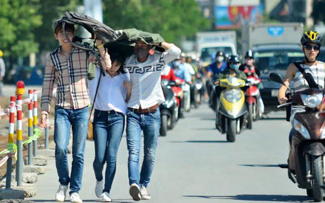 Miền Bắc thời tiết nắng nóng gay gắt.