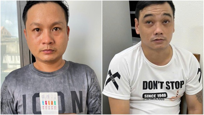 Tuấn và Tuyến tại cơ quan công an