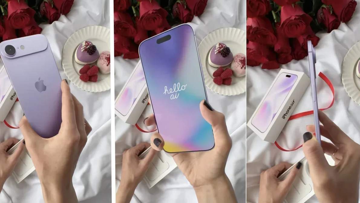 Ảnh concept iPhone 17 Air.