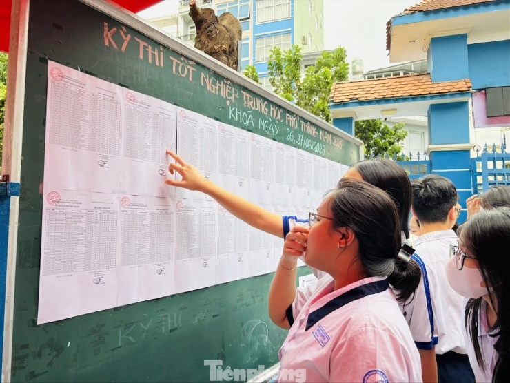 Thí sinh dự thi kỳ thi tốt nghiệp THPT năm 2025 tại TPHCM. Ảnh: Nguyễn Dũng
