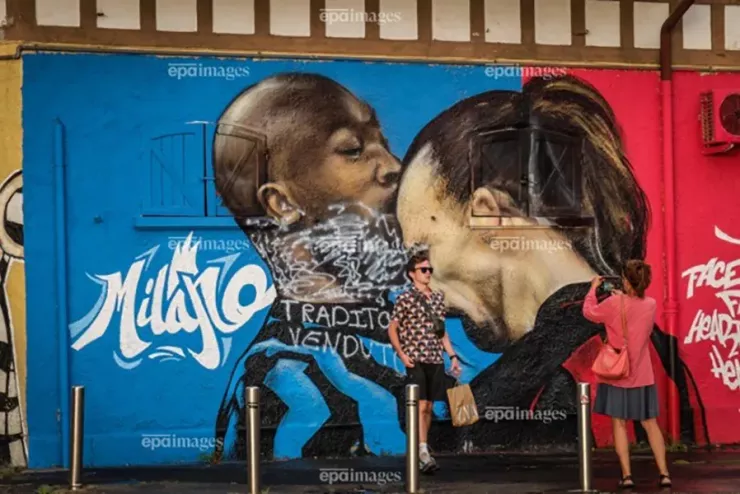 Lukaku vẫn tôn trọng Ibrahimovic dù cả hai mâu thuẫn gay gắt với nhau. ẢNH: EPA