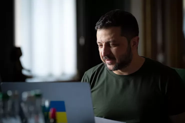 Tổng thống Ukraine Volodymyr Zelensky. Ảnh: X