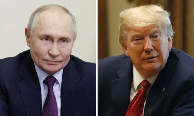 Tổng thống Nga Vladimir Putin (trái) và Tổng thống Mỹ Donald Trump. Ảnh: AP