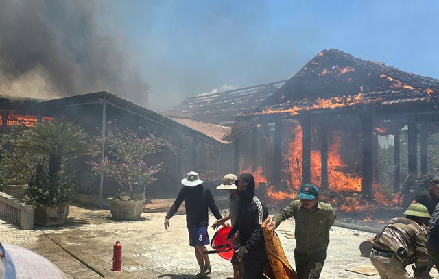 Hiện trường vụ cháy.