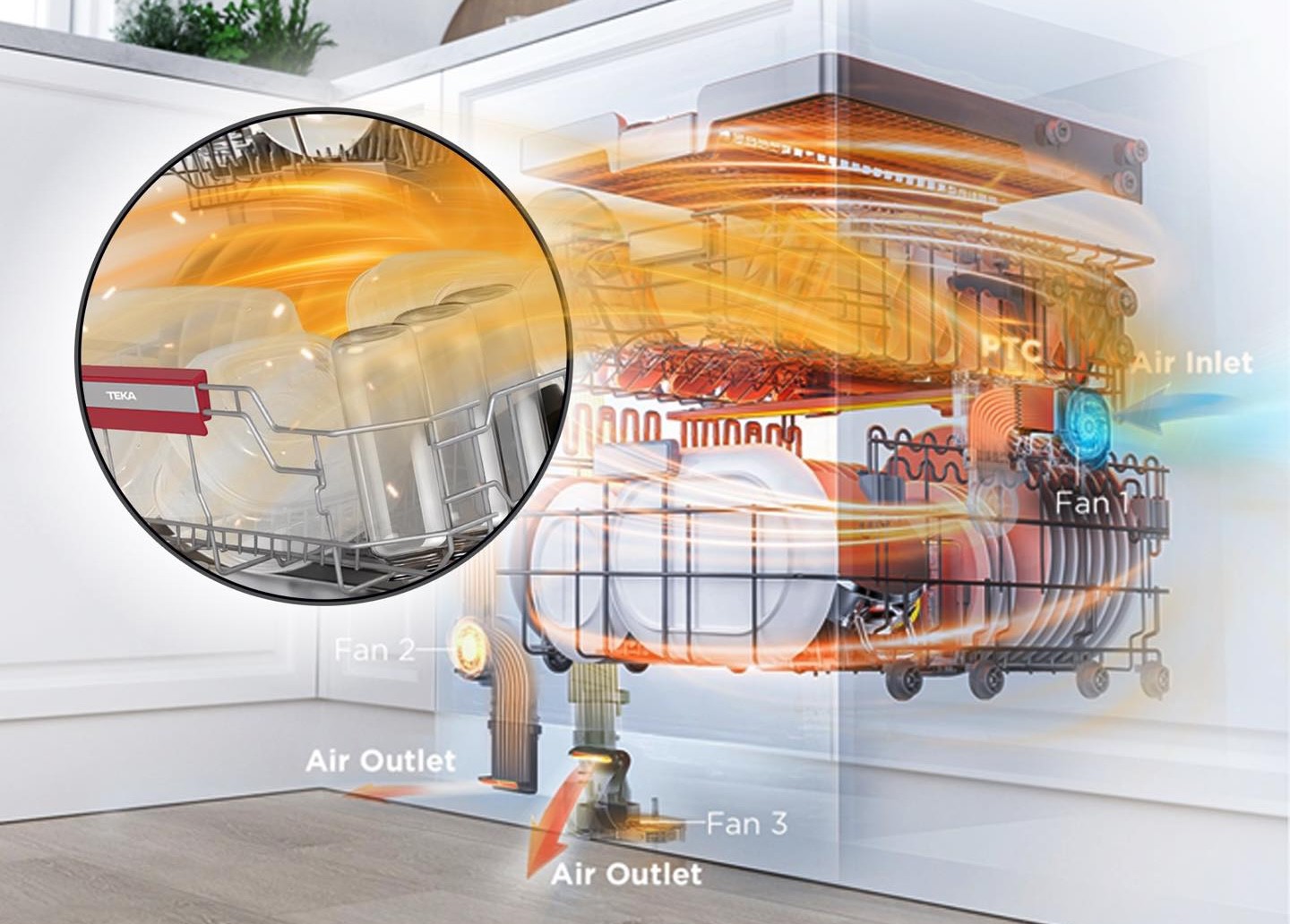 Những máy rửa chén hiện đại đã có thể sấy khô mà không cần hé cửa.