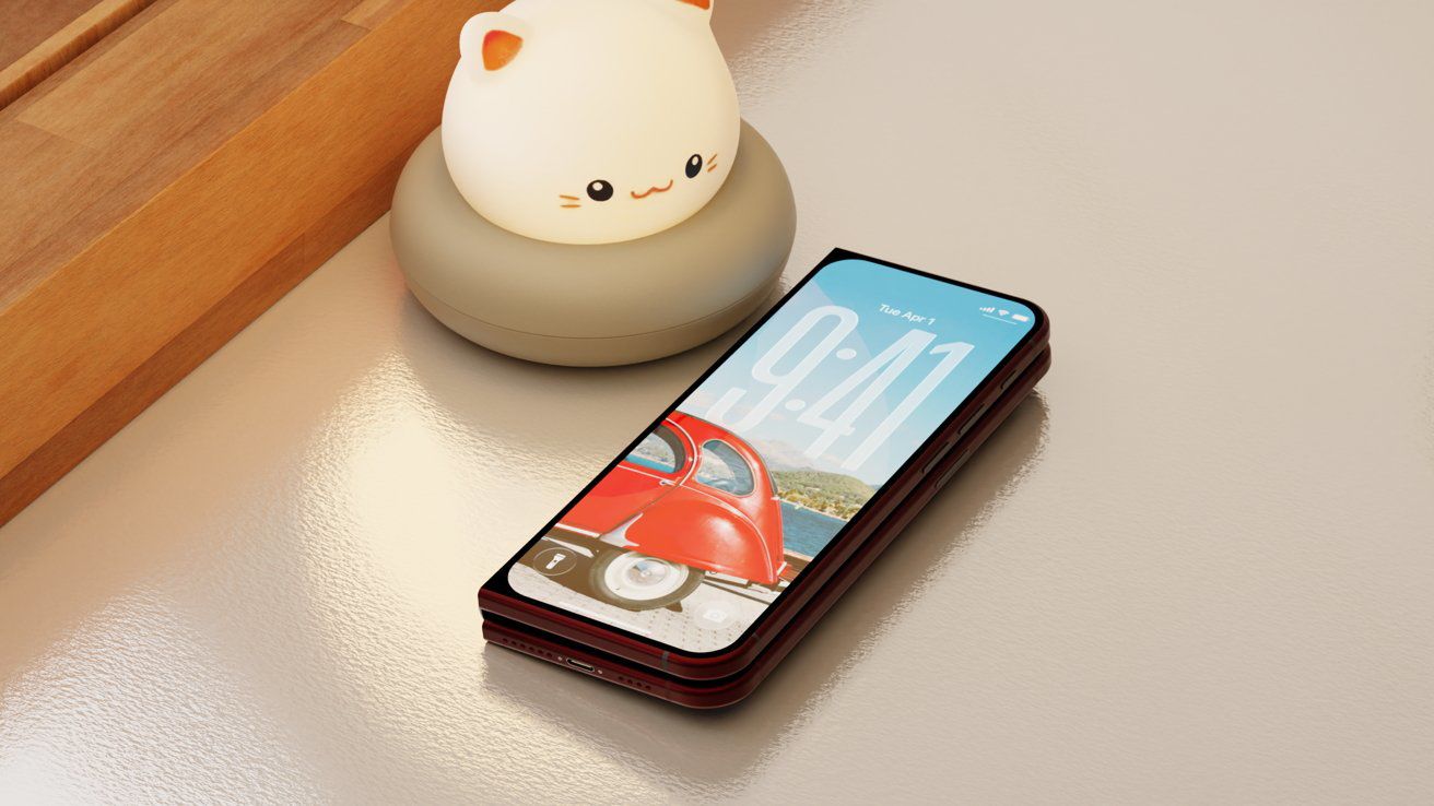 Ảnh render iPhone Fold.