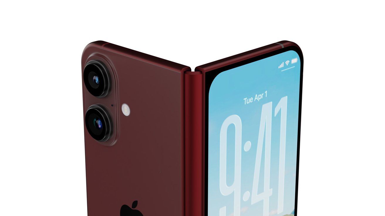 Ảnh render iPhone Fold.