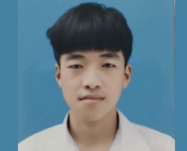 Hình ảnh nam sinh Nguyễn Văn Thạch. Ảnh: Công an Hà Nội