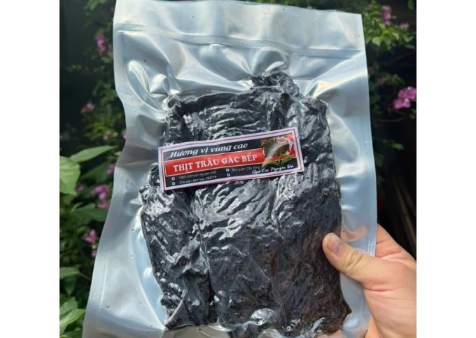 Thịt trâu gác bếp của MQ FOOD được rao bán trên thị trường. Ảnh: MQ FOOD
