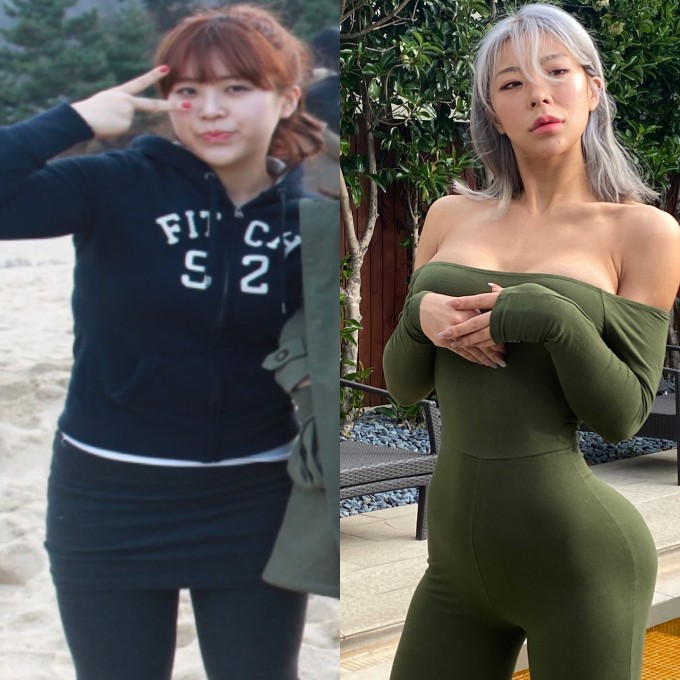 Yoon Ji từng 'chung sống' với thân hình mũm mĩm, thừa cân suốt nhiều năm trước khi có được vóc dáng nóng bỏng, nuột nà hiện tại.