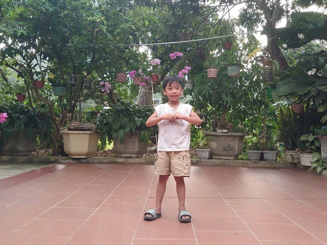 Chân dung cháu Khải. Ảnh: Công an xã Mường Hung.