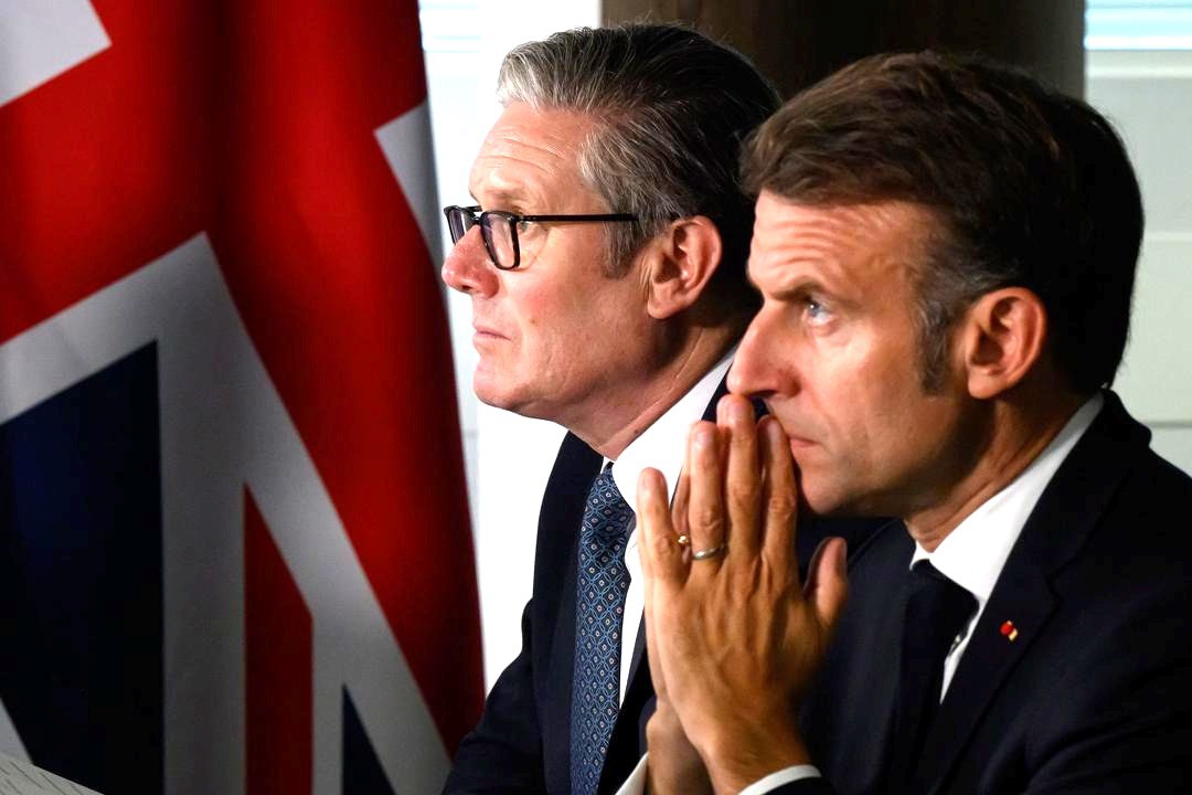 Thủ tướng Anh (trái) Keir Starmer và Tổng thống Pháp Emmanuel Macron là những người đề xuất thành lập “Liên minh sẵn sàng hành động”. Ảnh: Getty