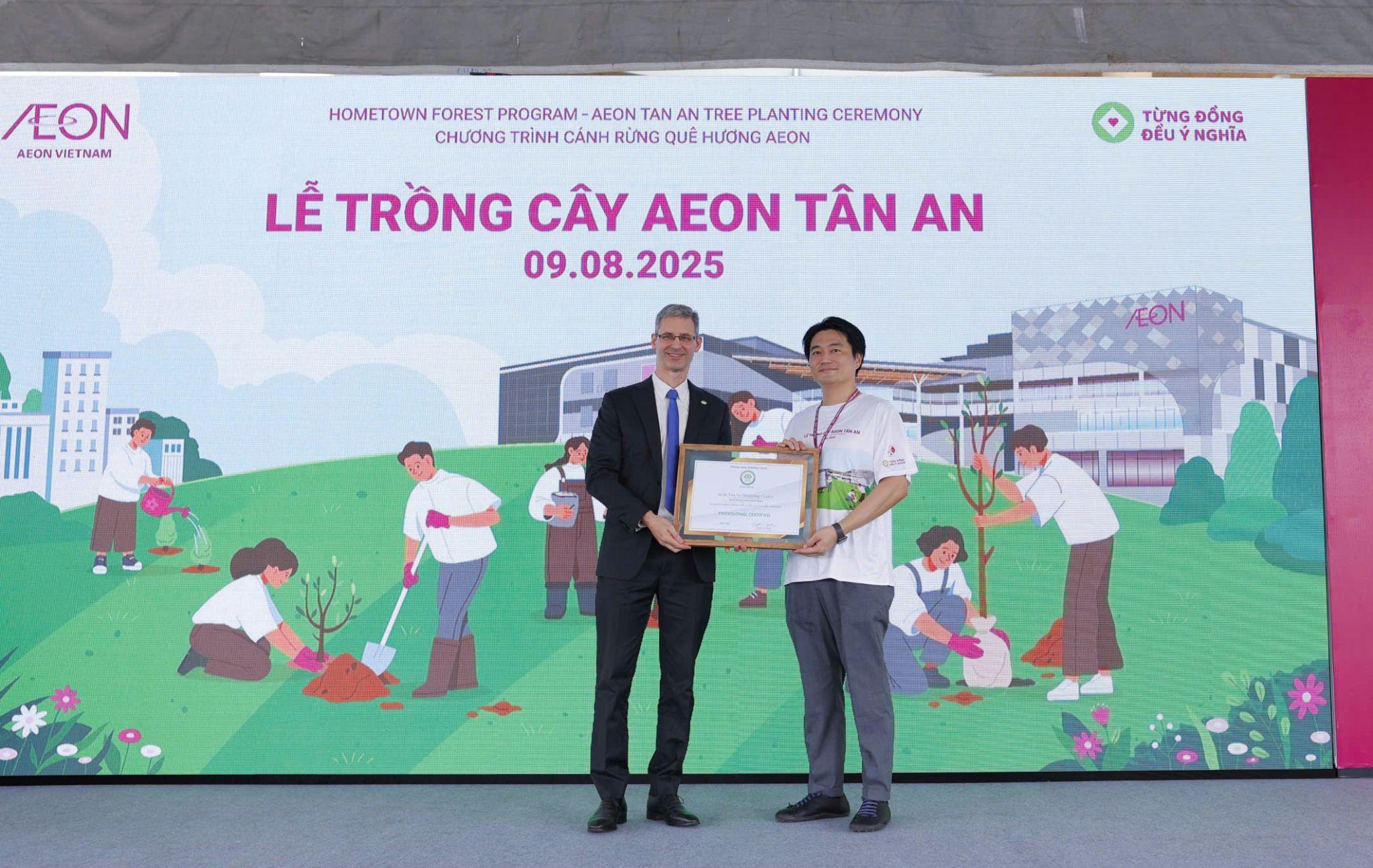 AEON Tân An hướng tới trở thành TTTM đầu tiên tại khu vực Đồng bằng sông Cửu Long đạt chứng nhận LOTUS hạng Vàng – chứng nhận công trình xanh của Việt Nam.
