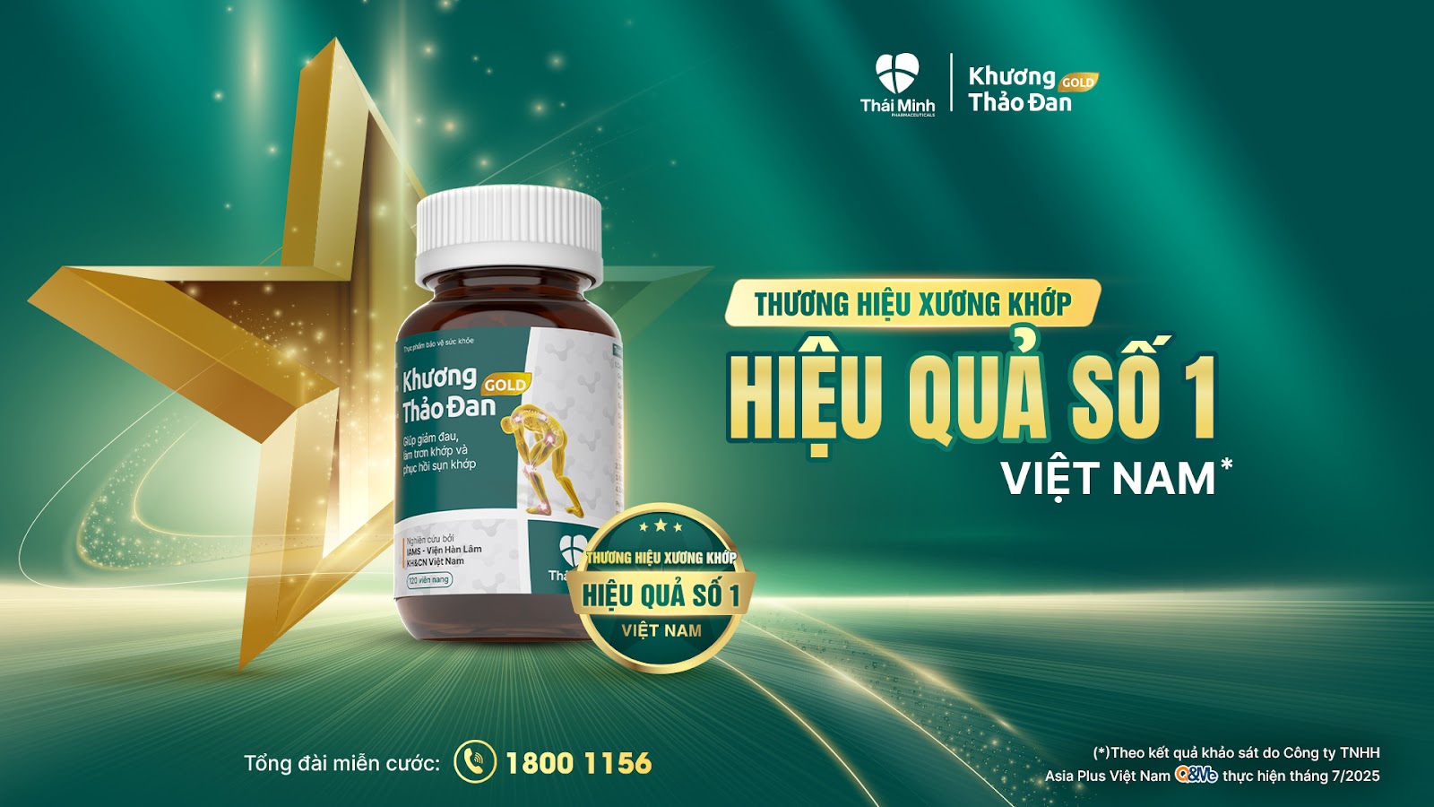 Khương Thảo Đan Gold - Thương hiệu xương khớp hiệu quả số 1 Việt Nam - 1