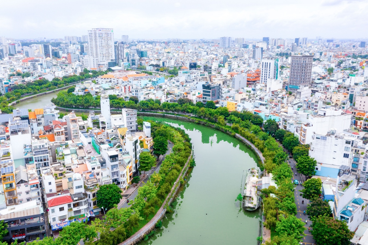 Tuyến Hoàng Sa & Trường Sa dọc theo kênh Nhiêu Lộc – Thị Nghè - Ảnh: Conic