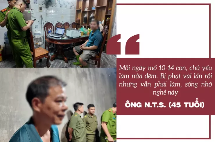 Ớn lạnh lò mổ heo '4 không' - Bài 1: Công an đột kích các lò mổ heo lậu giữa đêm - 8