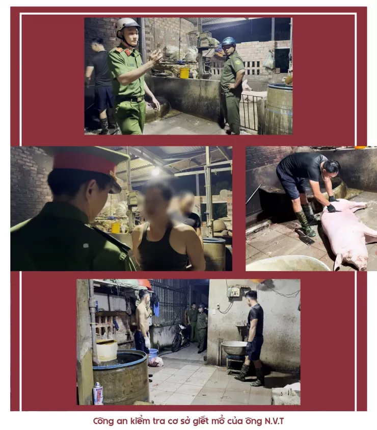 Ớn lạnh lò mổ heo '4 không' - Bài 1: Công an đột kích các lò mổ heo lậu giữa đêm - 16