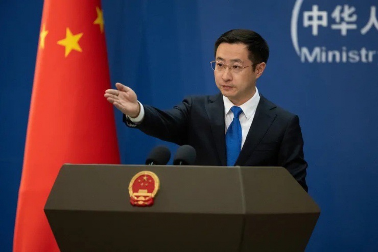 Phát ngôn viên Bộ Ngoại giao Trung Quốc Lâm Kiếm. Ảnh: CFP