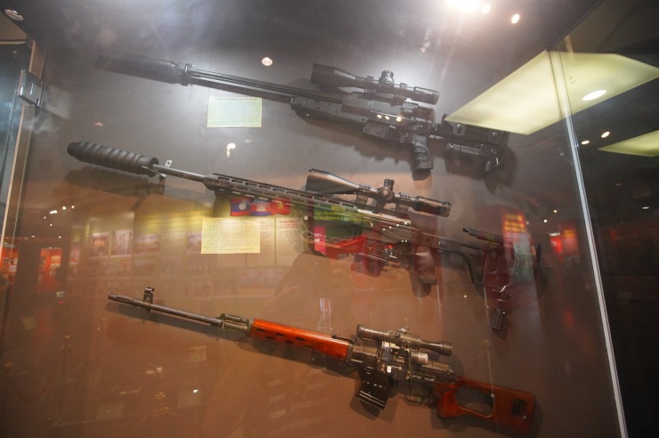 Ba khẩu súng bắn tỉa hiện đại được trang bị cho Cảnh sát đặc nhiệm.